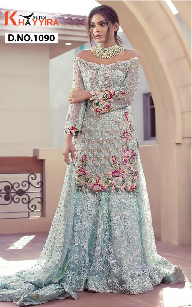 PAKISTANI SUITS D NO 1090 BY KHAYYIRA